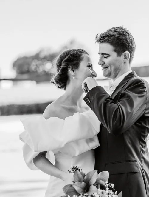 Katarina et Frédéric, premier regard après la cérémonie